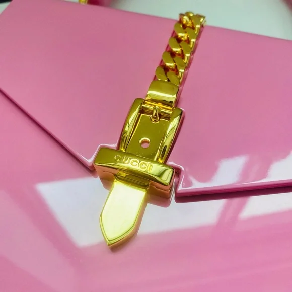 Gucci Limited Edition Sylvie 1969 Plexiglass Mini Bag w/ gold hardware and chain - Picture 12 of 16